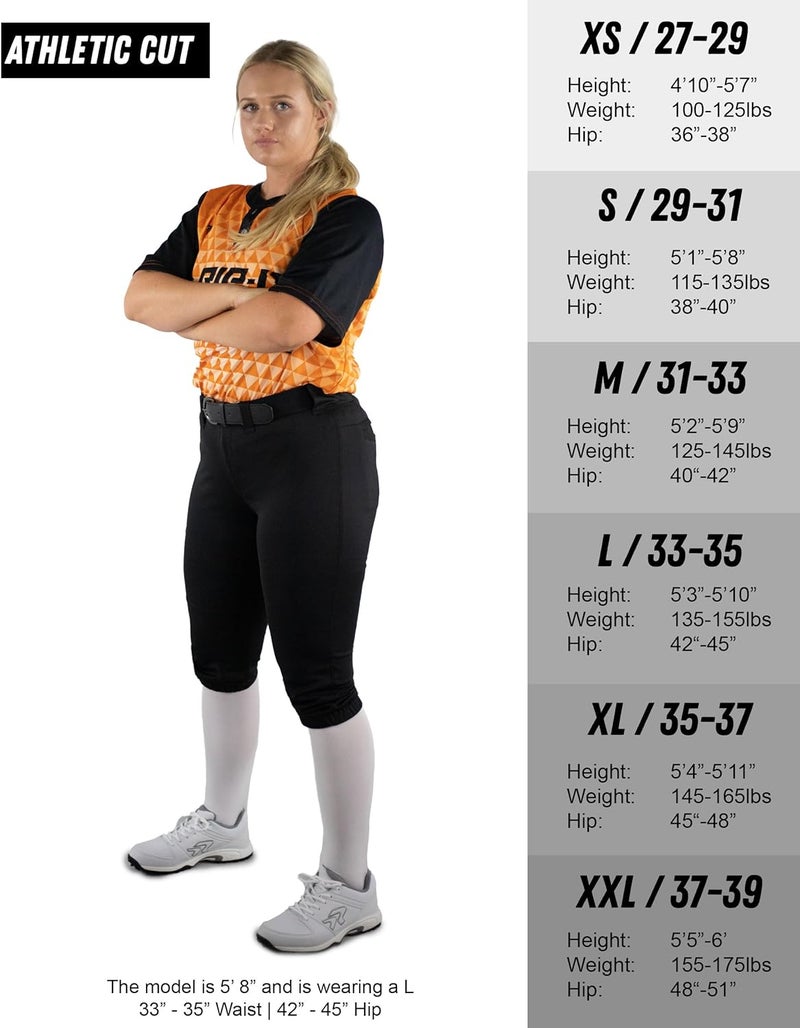 RIP-IT Women's Revolution Softball Pants - Athletic Cut - Image 1